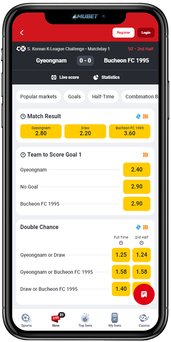 BetClic Mobile App Live Betting
