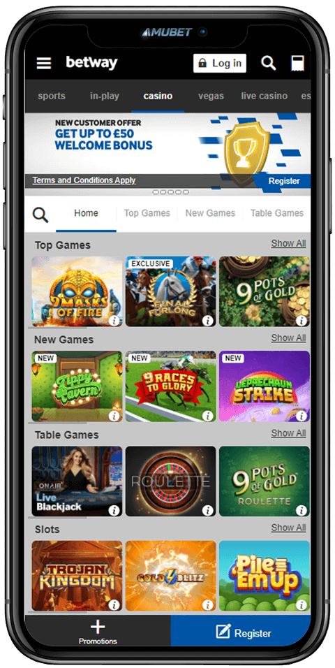 Betway Mobile App Casino