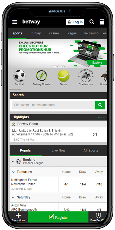 Betway Mobile App Sports