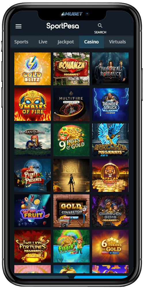 SportPesa Mobile App Casino